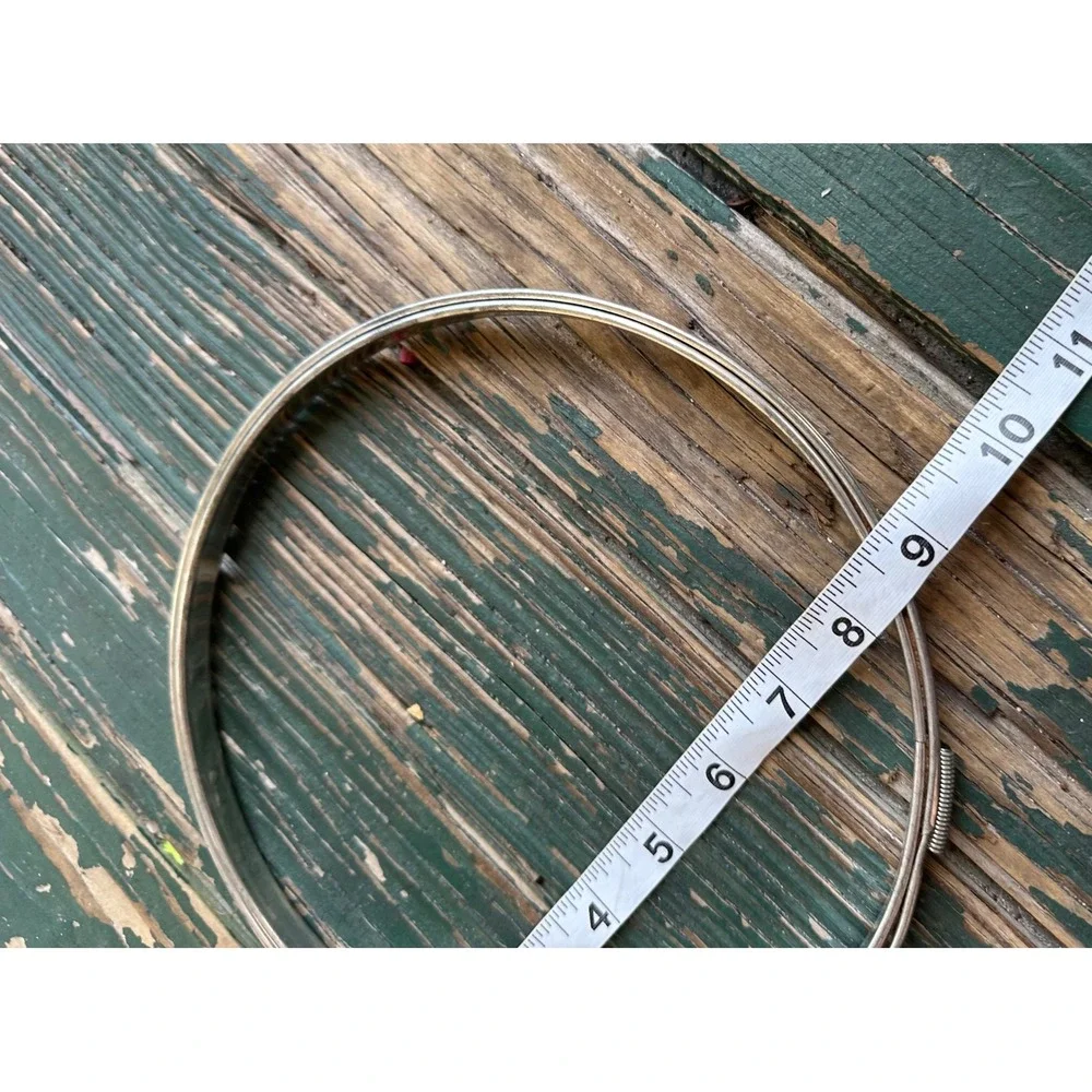 Vintage Silver Tone Metal embroidery hoops Set of 4 Oval Round DIY Hoops